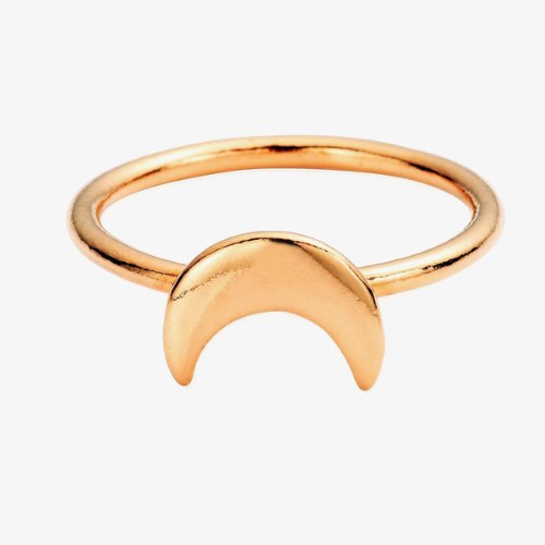 ChloBo_Rose_Gold_Plated_Luna Soul_Moon_Ring